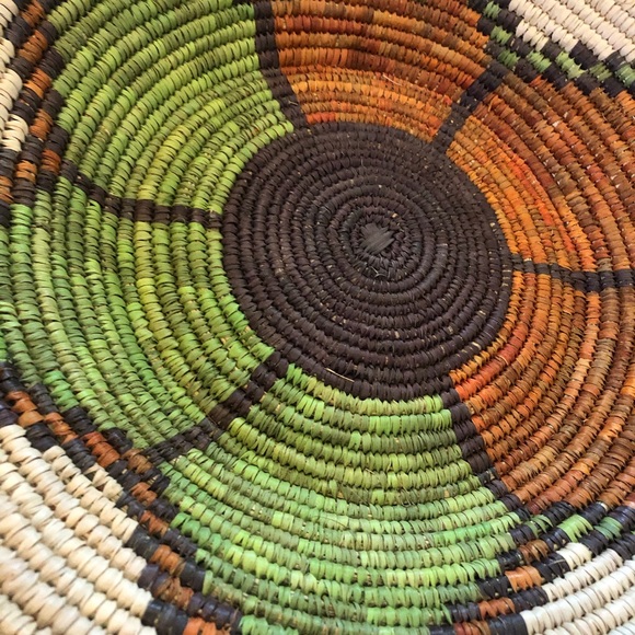 Flower design southwest boho basket - Picture 2 of 4